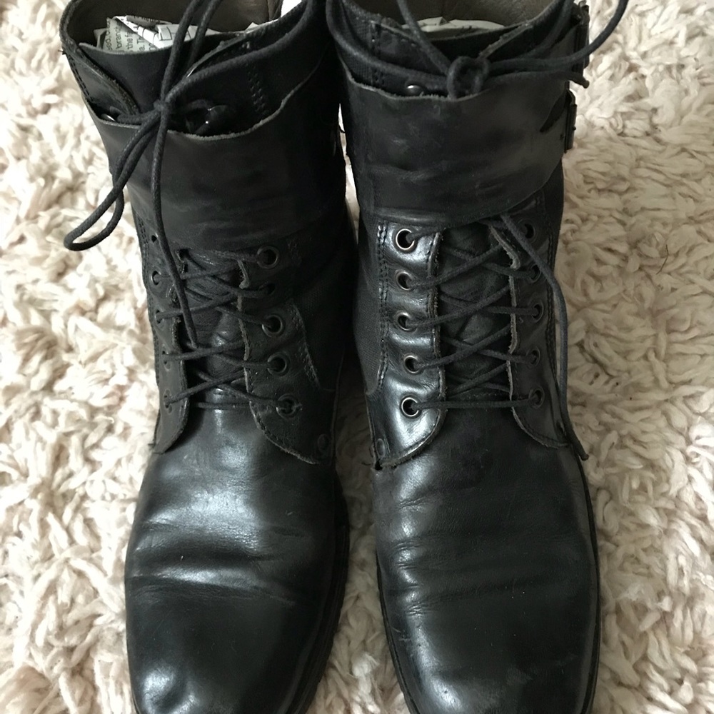 Kenneth Cole size 38 = 8 Riding Boot Combat Boot